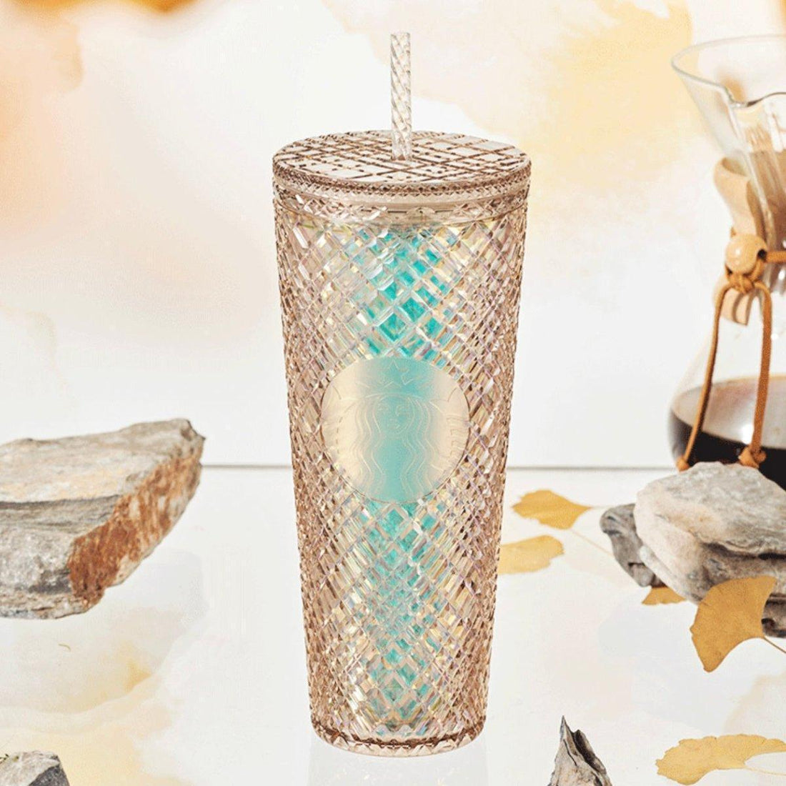 710ml/24oz Autumn Champagne Studded Cup
