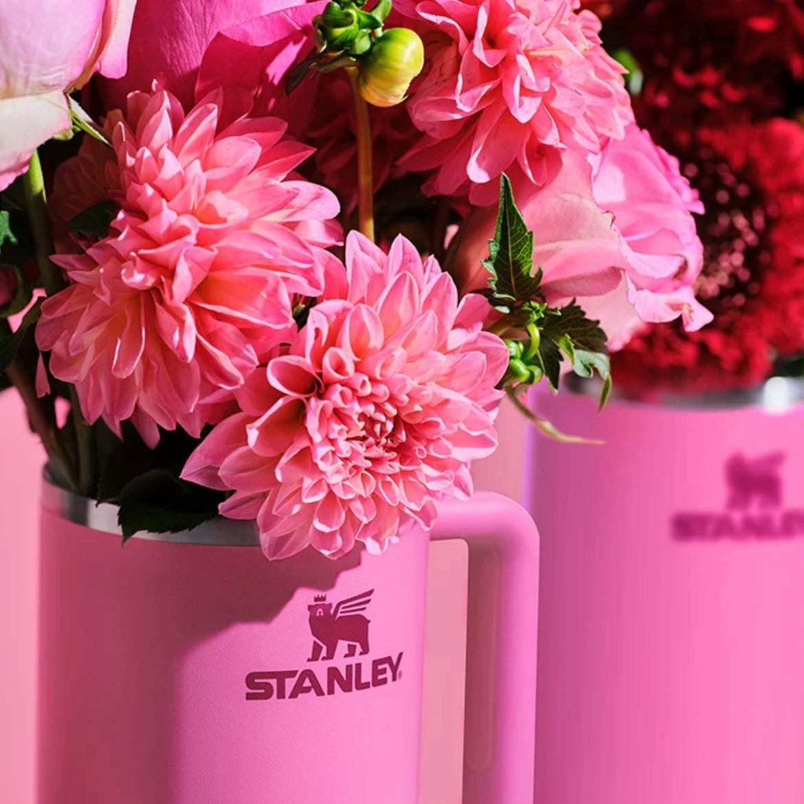 2024 China ﻿Stanley Valentine's Day Pink 887ml/30oz Stainless Steel Tumbler - Ann Ann Starbucks