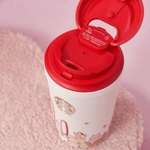 Starbucks 320ml/11oz Lovely Cat Plastic Travelling Cup