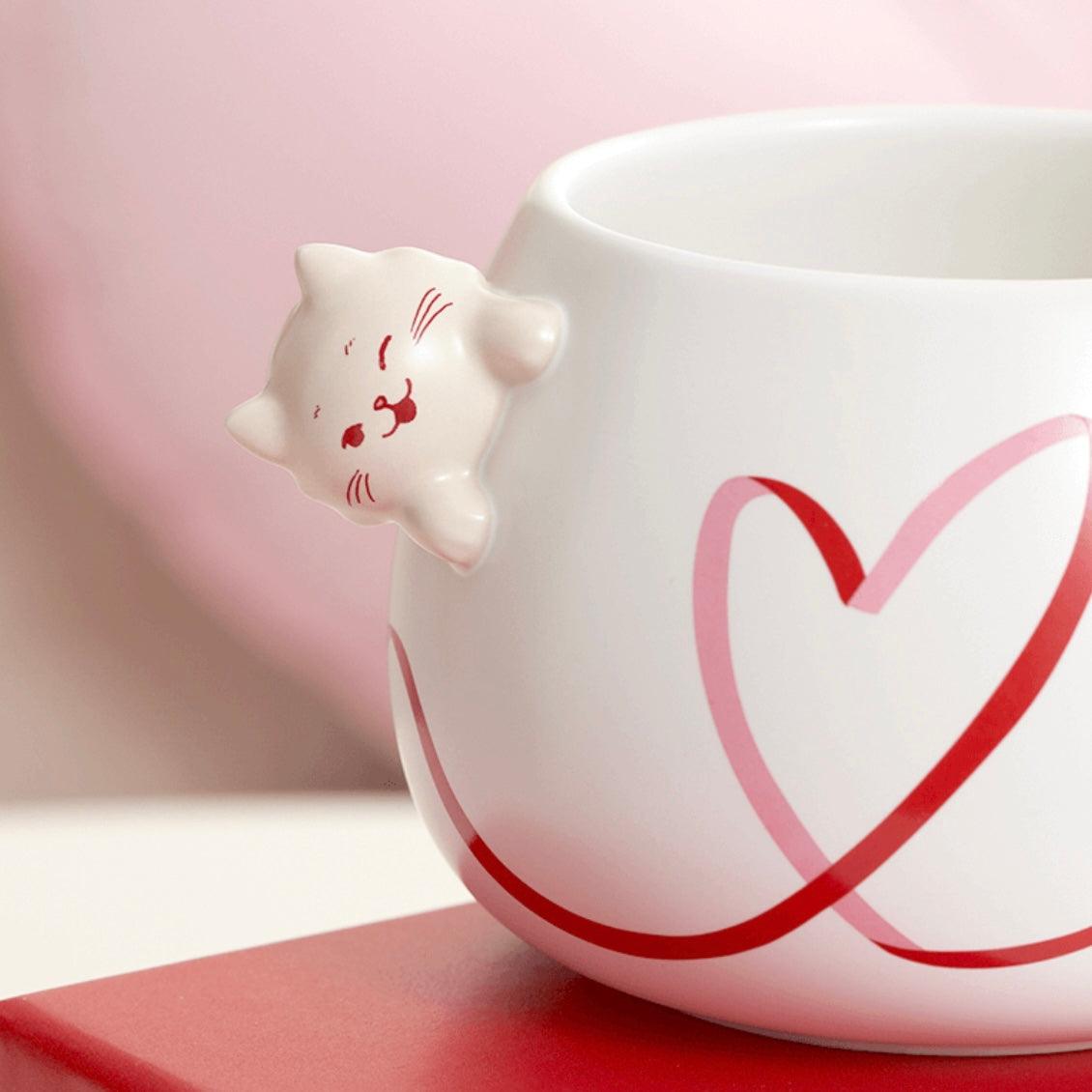 Starbucks 355ml/12oz Lovely Kitten Ceramic Mug