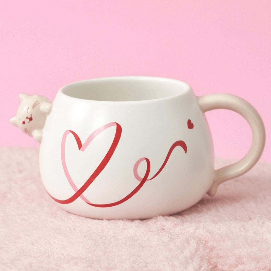 Starbucks 355ml/12oz Lovely Kitten Ceramic Mug