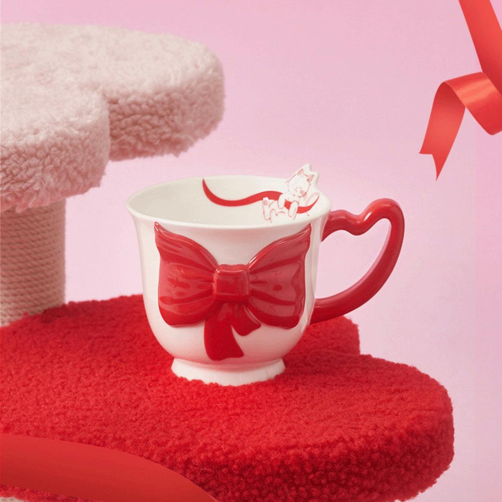 Starbucks 384ml/13oz Kitten Bow Ceramic Cup