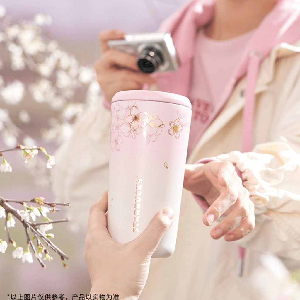 Starbucks 475ml/17oz Cherry Blossom Cup with Magnetic Lid