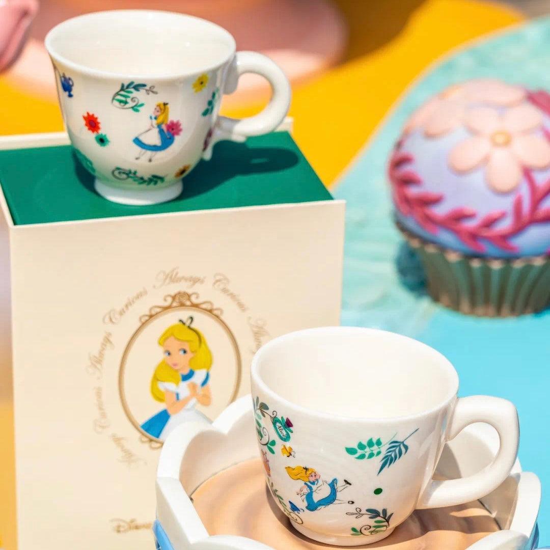 Starbucks 6.7oz/8.8oz Alice in Wonderland Ceramic Cup Gift Set