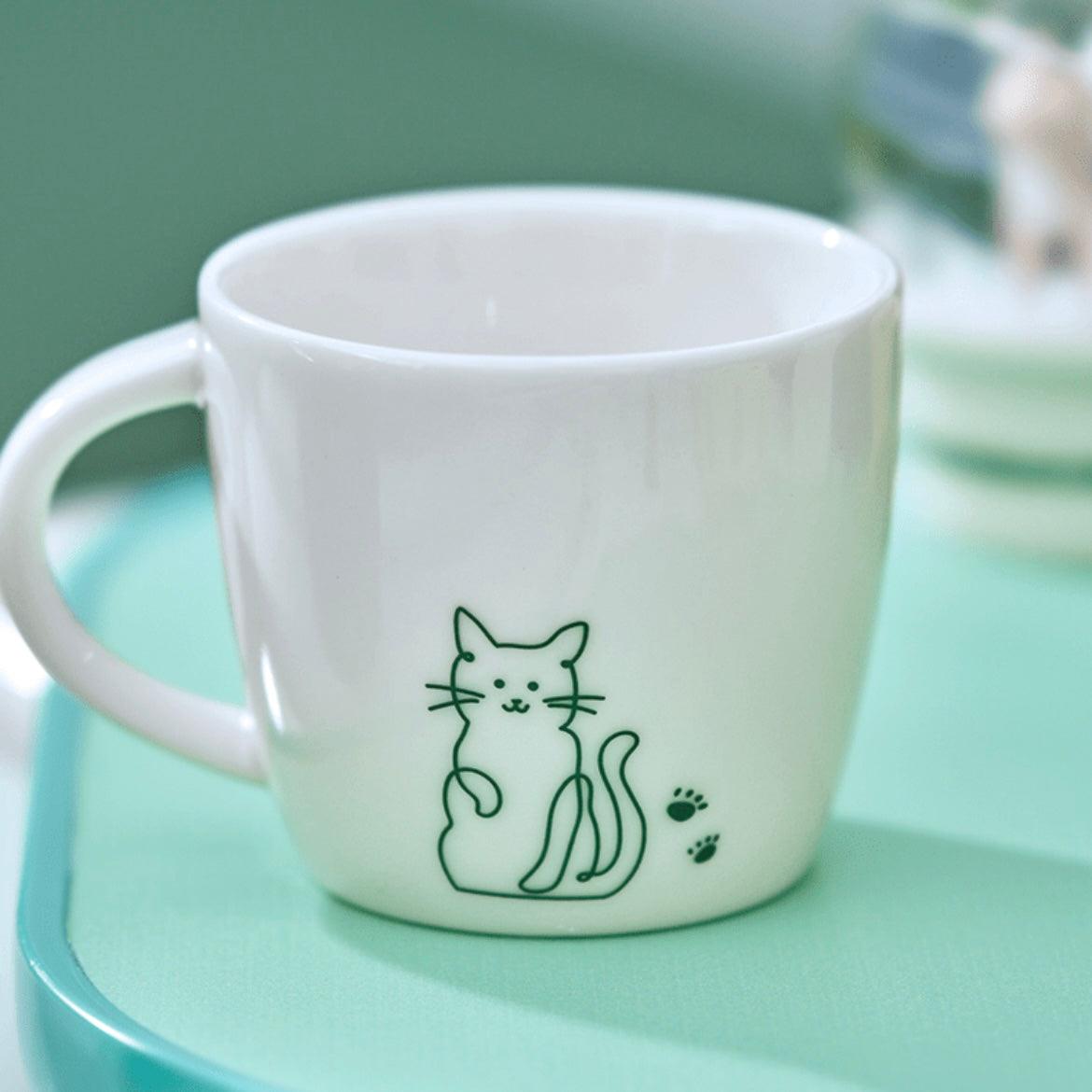 Starbucks 89ml/3oz Kitty Globe Ceramic Cup