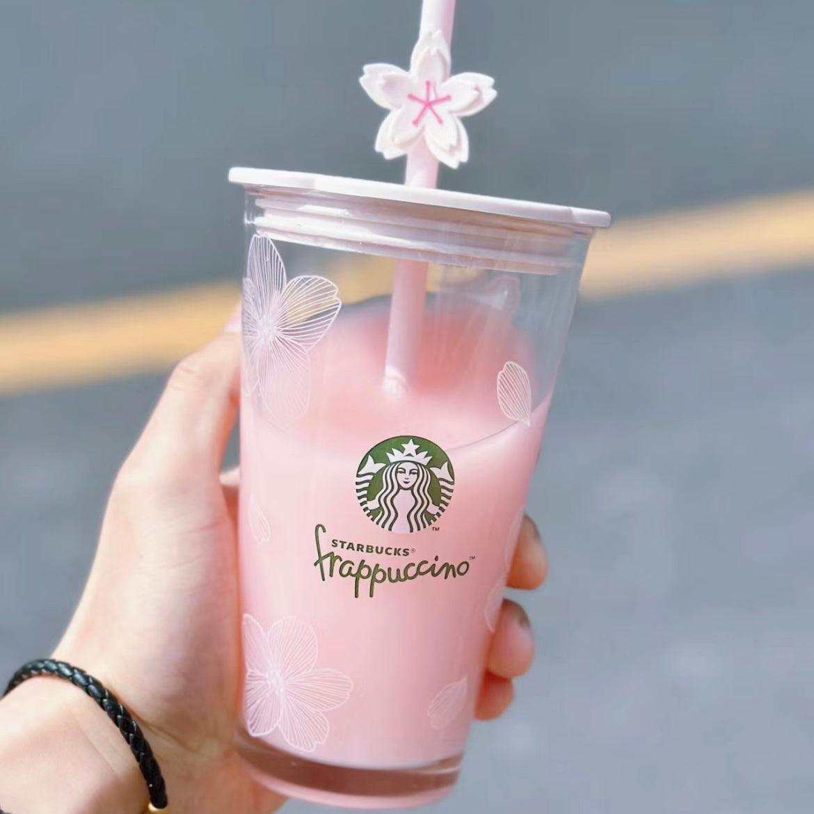 Starbucks Cherry Blossom 450ml/15oz Glass Straw Cup