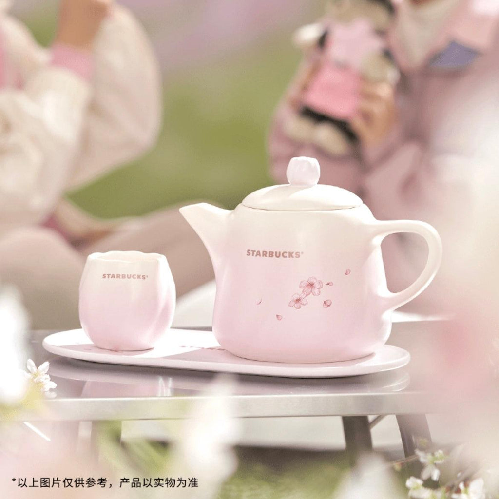 Starbucks Cherry Blossom Tea Pot and Cup Set