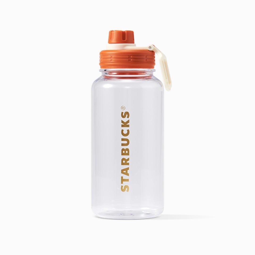 1050ml/36oz Classic Logo Lightweight Portable Plastic Bottle (Starbucks Autumn Forest 2022) - Ann Ann Starbucks