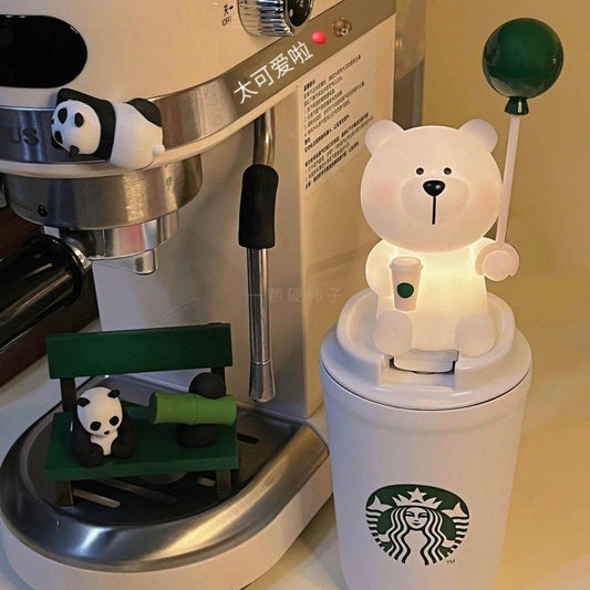 2023 China Starbucks Barista Bear Mini Night Light - Ann Ann Starbucks
