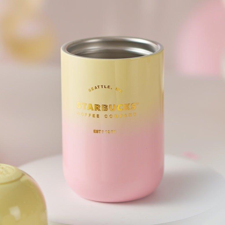 220ml/7oz Pink Yellow Gradient Stainless Steel Cup - Ann Ann Starbucks