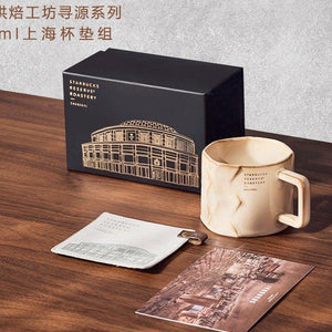 237ml/8oz Starbucks Shanghai Ceramic Cup with Coaster Gift Box - Ann Ann Starbucks