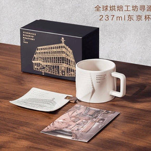 237ml/8oz Starbucks Tokyo Ceramic Cup with Coaster Gift Box - Ann Ann Starbucks