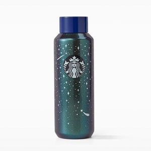 473ml/16oz Summer Starry Night Stainless Steel Water Bottle  (Starbucks Summer Night Fireworks 2022 Collection)  - Ann Ann Starbucks