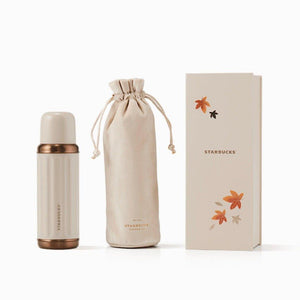 480ml/16oz Maple Leave Retro Stainless Steel Thermos Bottle (Starbucks Autumn Forest 2022) - Ann Ann Starbucks