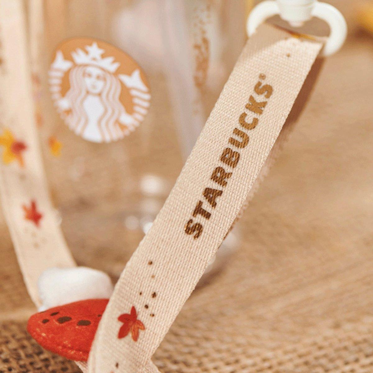 500ml/17oz Plastic Sippy Cup with Strap - Ann Ann Starbucks