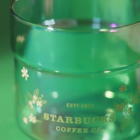 Starbucks Green Glass Cup (Starbucks China Mint 2021 Edition)