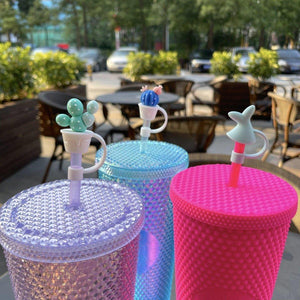 Cactus and Whale Tail Straw Toppers set of 3 for Tumbler, Straw Cup – Starbucks Accessories - Ann Ann Starbucks