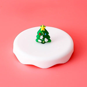 Christmas Tree Silicone Lid Cover Topper for Coffee Mug, Tea Cup, Glasses – Starbucks Accessories - Ann Ann Starbucks