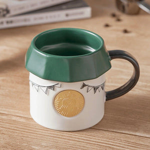Coffee Shop Green Ceramic Mug (Starbucks Wizard Bear 2022 Collection) - Ann Ann Starbucks
