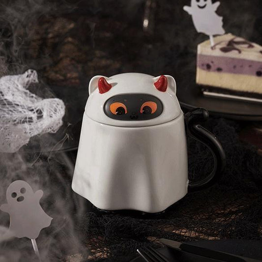 Halloween Ghost Cat Ceramic Mug (Starbucks China Halloween 2021 Edition) - Ann Ann Starbucks