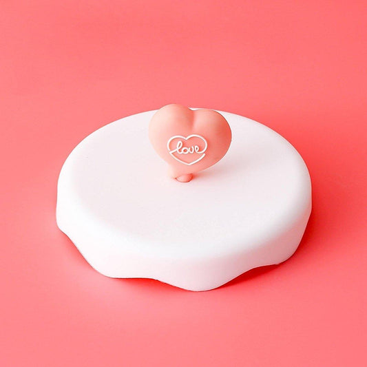 Love Heart Silicone Cup Lid Cover Topper for Coffee Mug, Tea Cup, Glasses – Starbucks Accessories - Ann Ann Starbucks