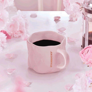 Pink Sakura Flower Shape Ceramic Mug 355ml/12oz - Ann Ann Starbucks