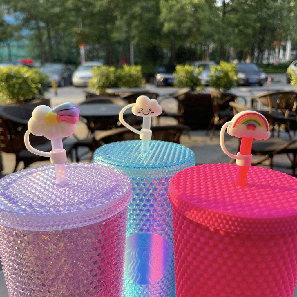 Rainbow, Shooting Star and Cloud Straw Toppers set of 3 for Tumbler, Straw Cup – Starbucks Accessories - Ann Ann Starbucks