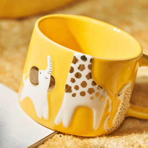 Starbucks 300ml/10oz Ceramic Cup with Giraffe Lid - Ann Ann Starbucks