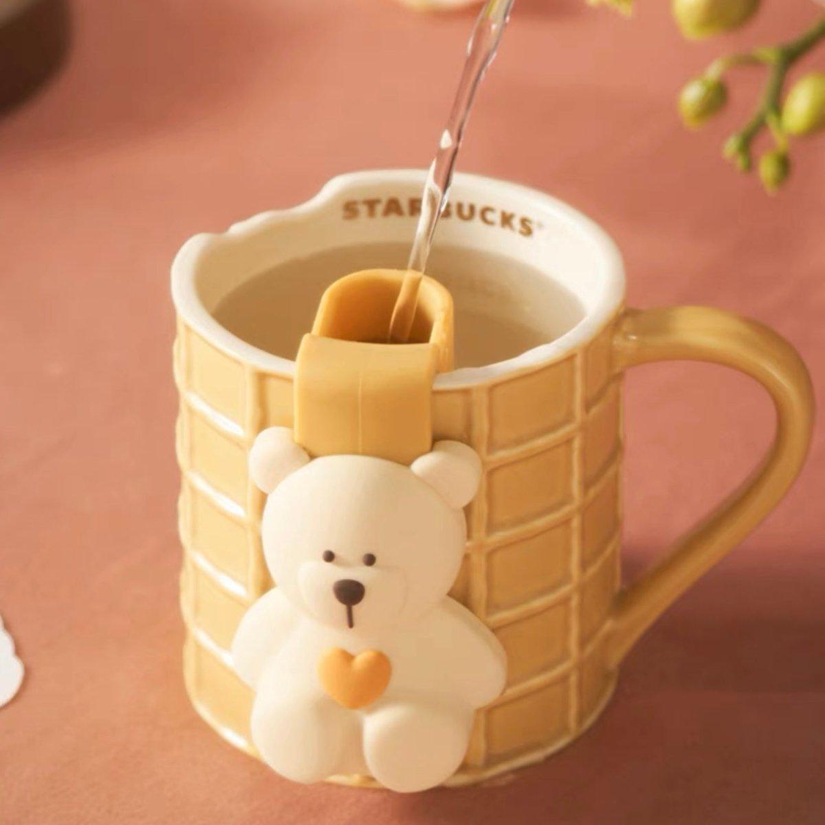 Starbucks 335ml/11oz Biscuit Crafted Ceramic Mug with Tea Funnel - Ann Ann Starbucks