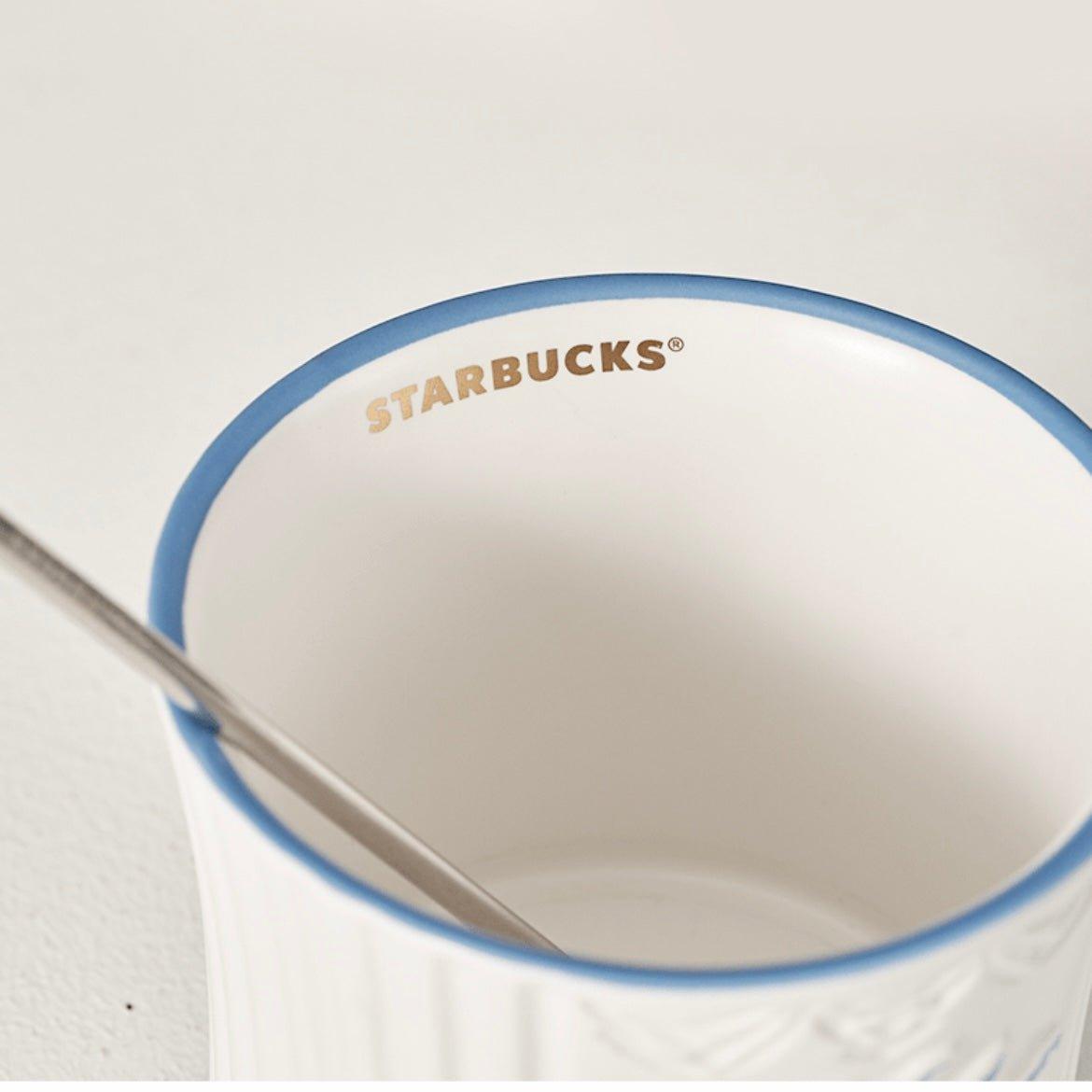 Starbucks 335ml/11oz Embossed Ceramic Cup - Ann Ann Starbucks