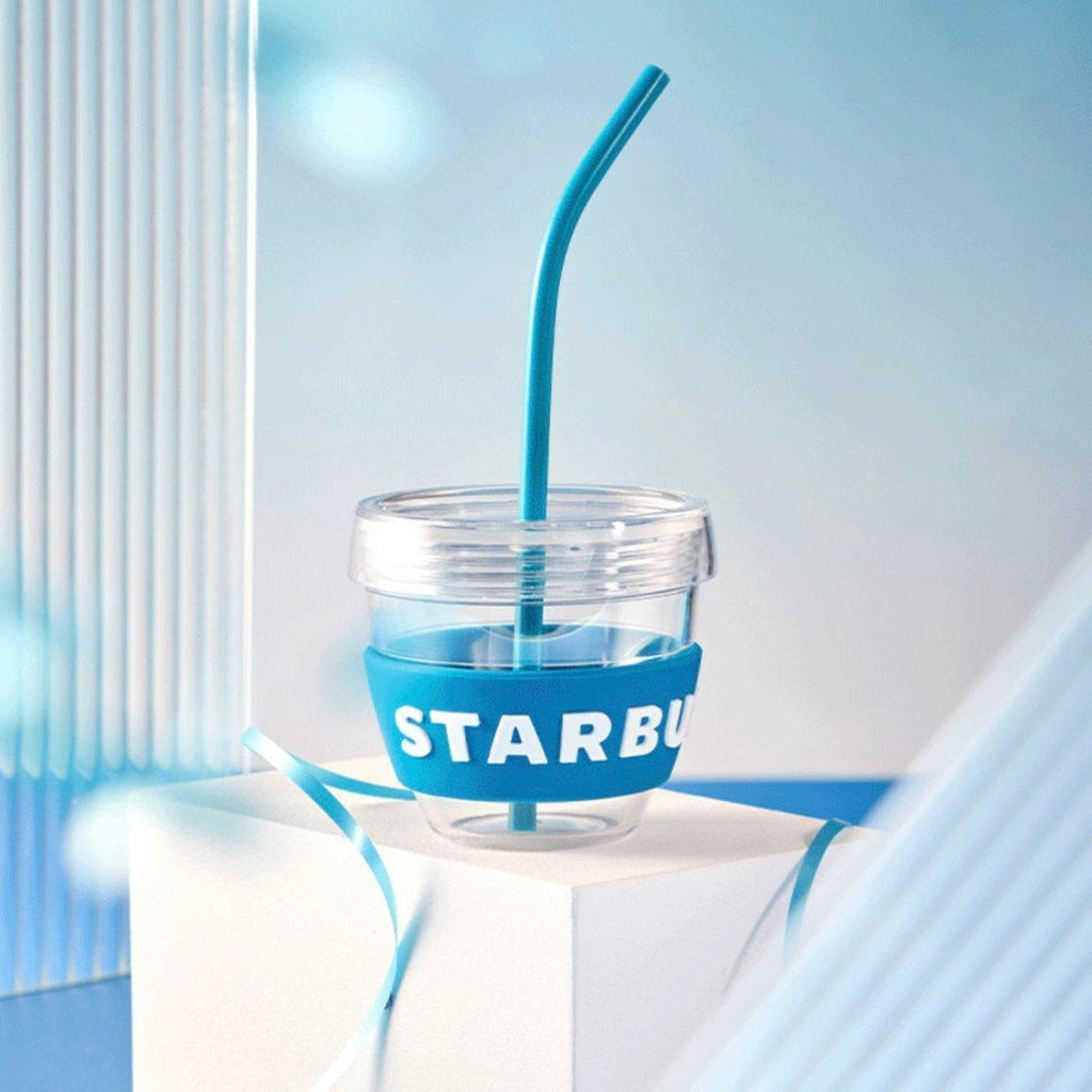 Starbucks 350ml/12oz Blue Plastic Straw Cup - Ann Ann Starbucks