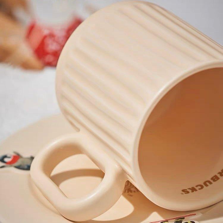 Starbucks 350ml/12oz Winter Minimalistic Ceramic Mug - Ann Ann Starbucks