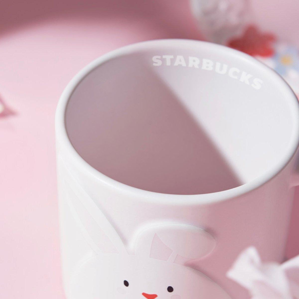 Starbucks 355ml/12oz Bunny in Bushes Ceramic Cup - Ann Ann Starbucks