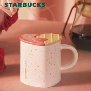 Starbucks 355ml/12oz Ceramic Cup with Hearty Biscuit Cup Cover - Ann Ann Starbucks