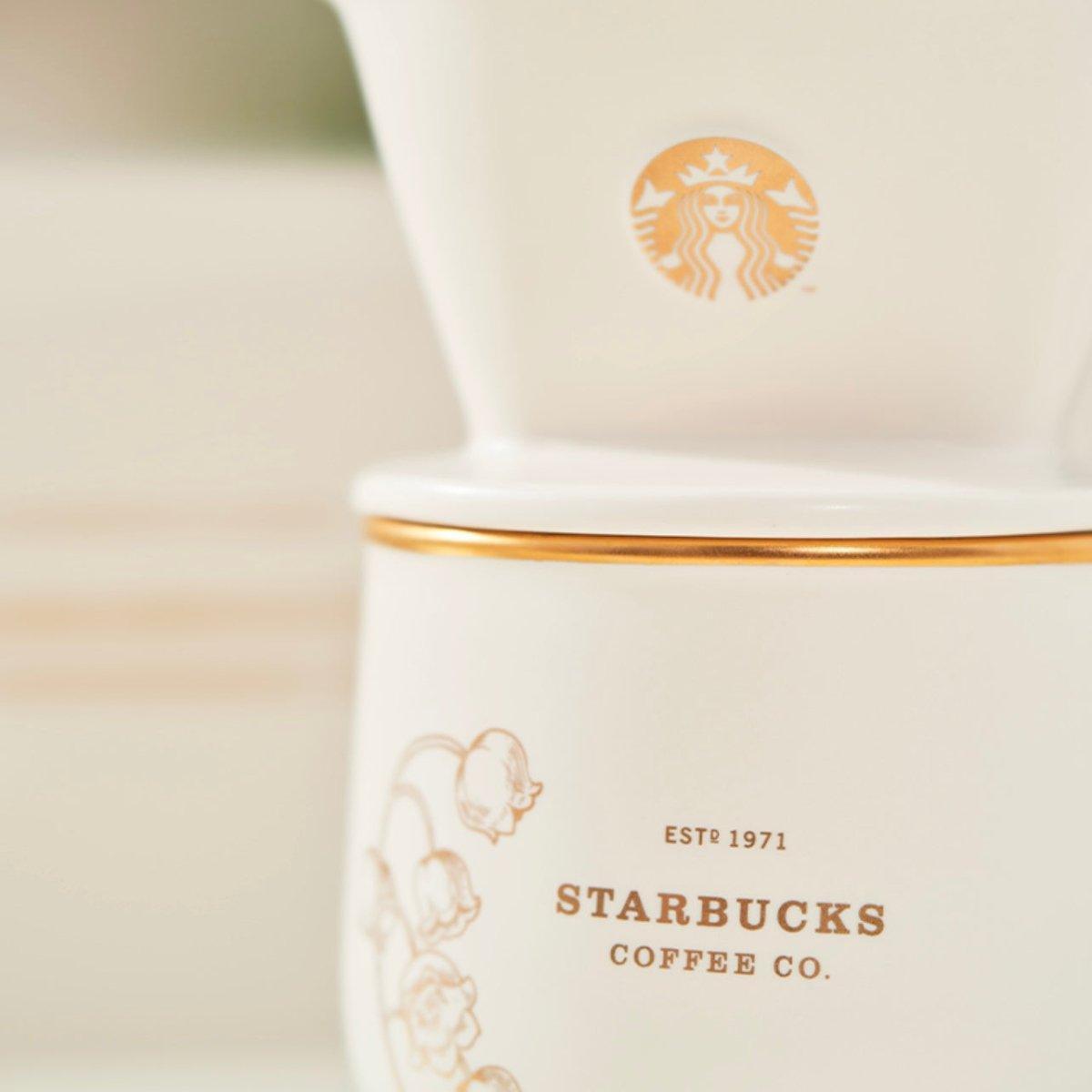 Starbucks 355ml/12oz Graceful Bellflower Ceramic & Filter Cup - Ann Ann Starbucks