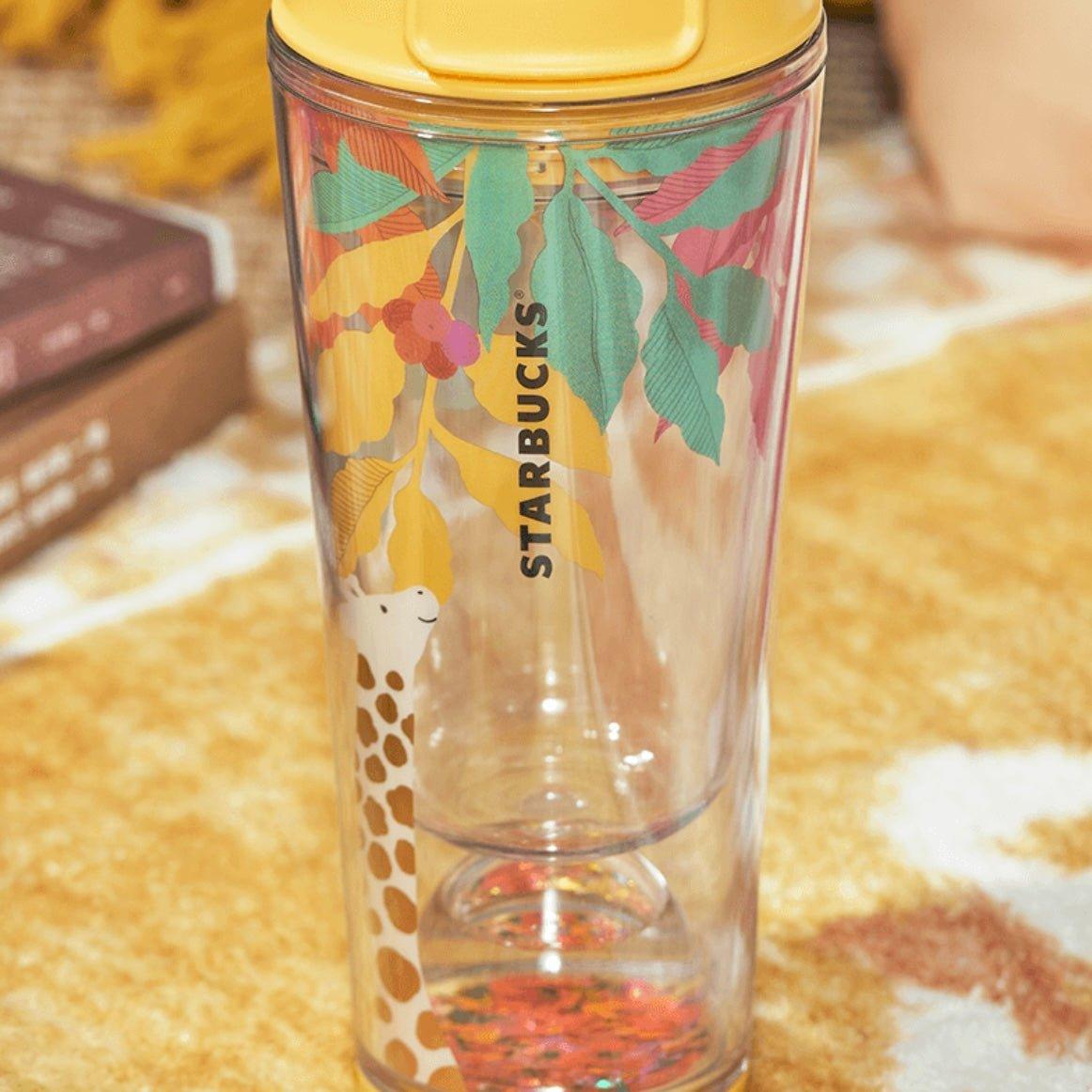 Starbucks 355ml/12oz Jungle Giraffe Plastic Cup - Ann Ann Starbucks