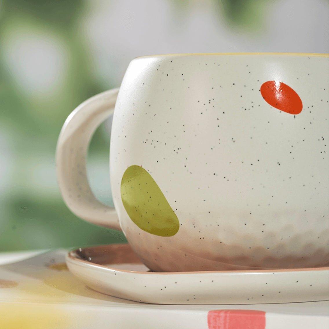 Starbucks 355ml/12oz Nature’s Ceramic Cup with Saucer - Ann Ann Starbucks