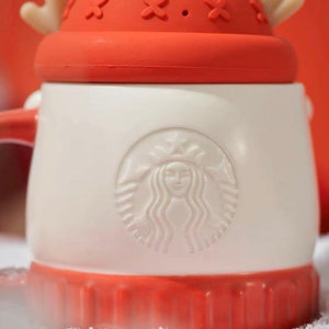 Starbucks 355ml/12oz Polar Bear Ceramic Cup with Lid - Ann Ann Starbucks