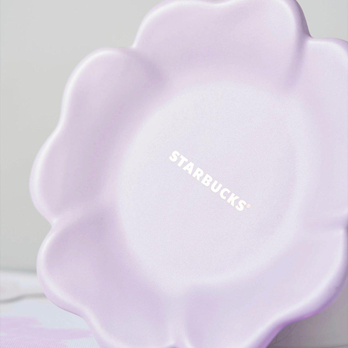 Starbucks 365ml/12oz Flora Ceramic Cup with Saucer - Ann Ann Starbucks