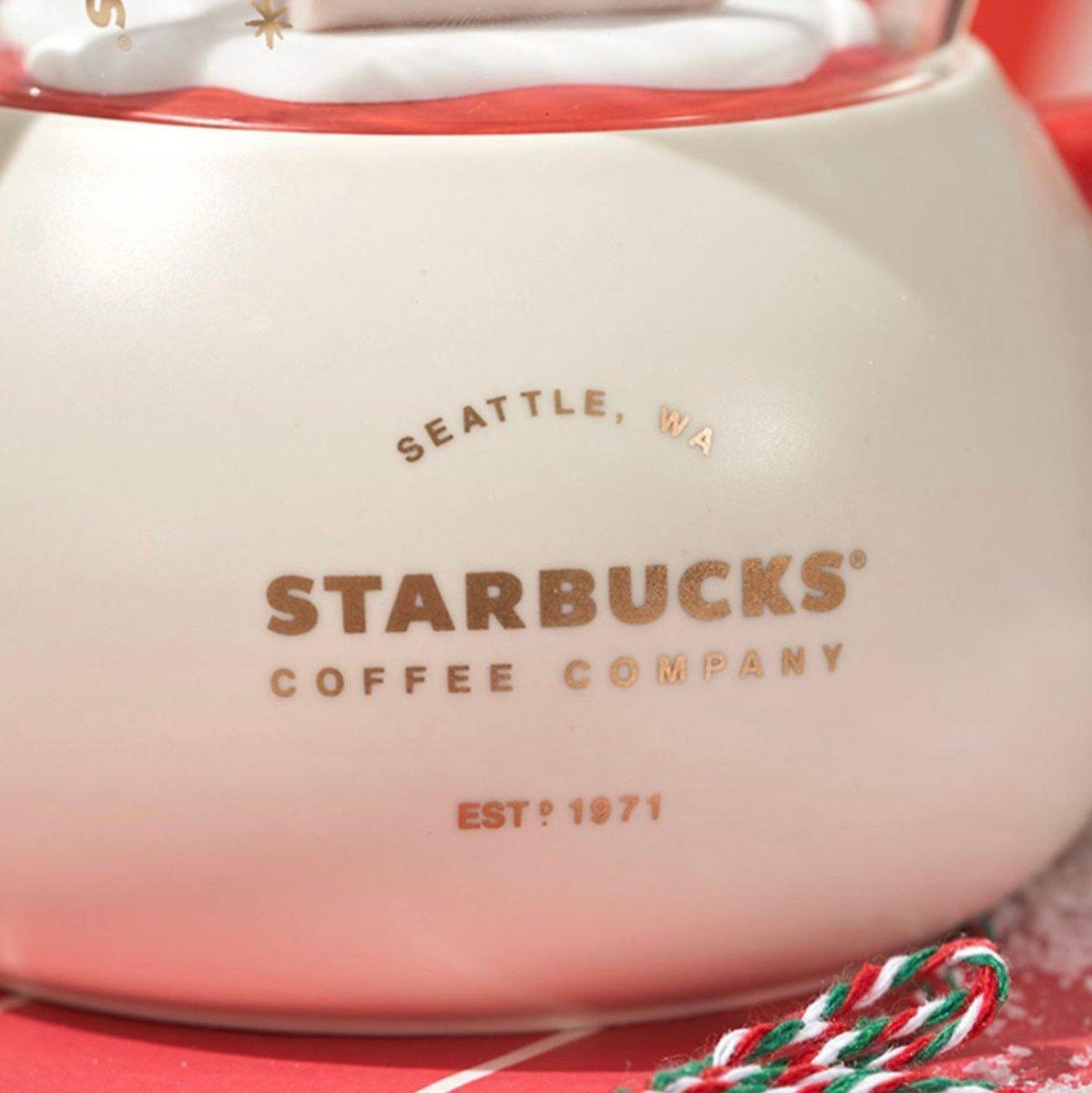 Starbucks 375ml/13oz Winter Ceramic Teapot and Glass Cup - Ann Ann Starbucks