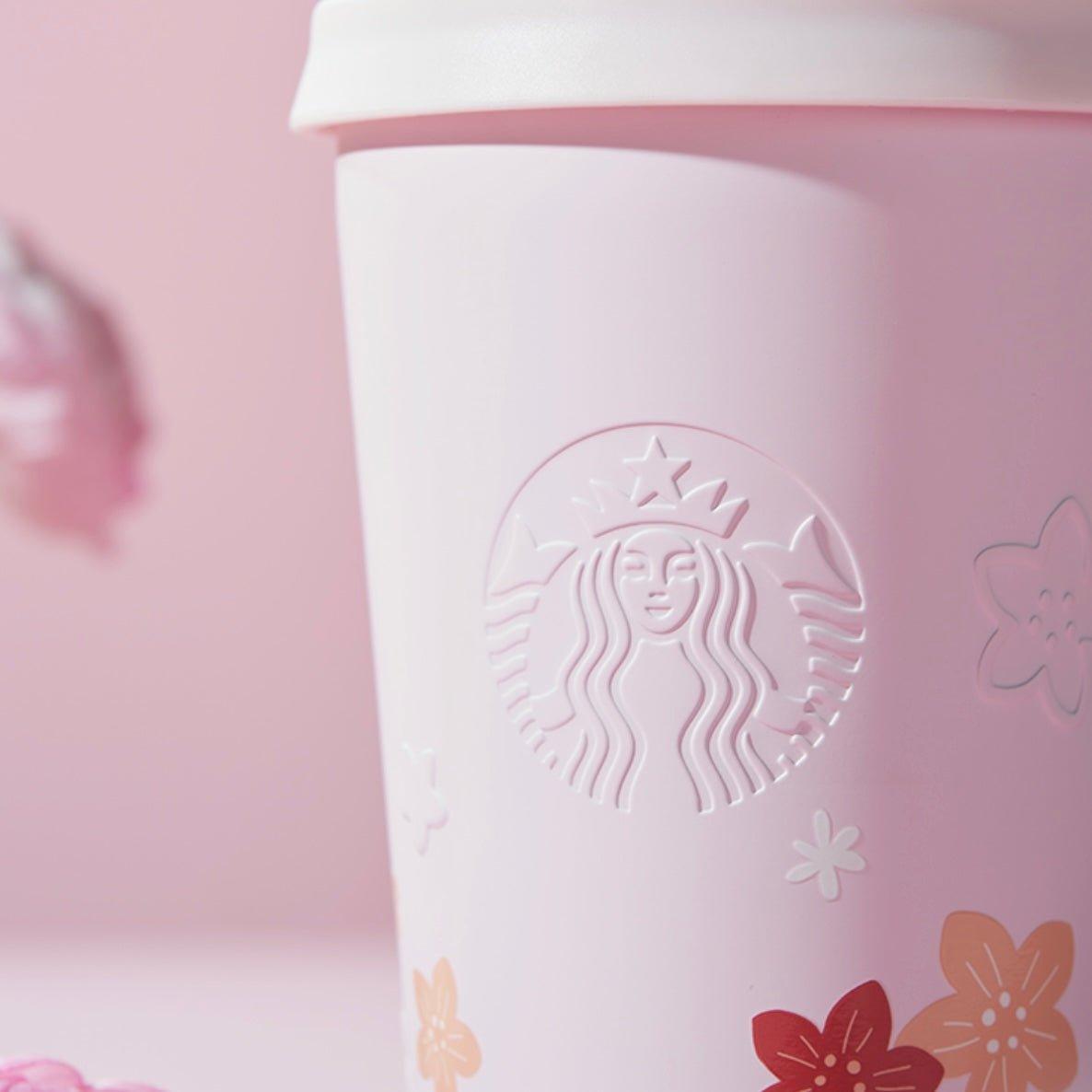 Starbucks 384ml/13oz Pink Blossom Stainless Steel Travelling Cup - Ann Ann Starbucks