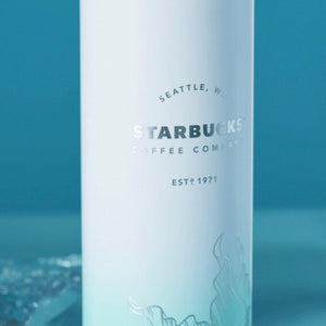 Starbucks 400ml/14oz Anniversary Ocean Gradient Blue Mermaid Stainless Steel Water Bottle - Ann Ann Starbucks