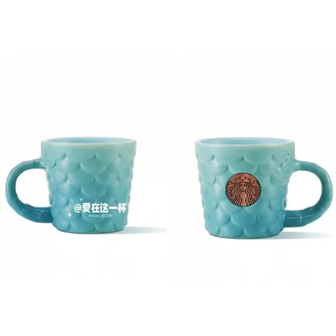 Starbucks 400ml/14oz Siren Scale Ceramic Cup - Ann Ann Starbucks