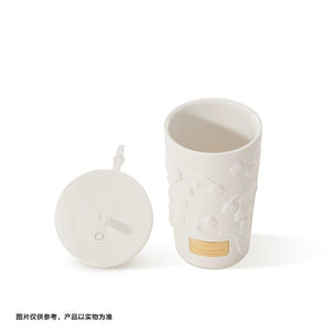Starbucks 410ml/19oz Graceful Bellflower Crafted Ceramic Mug Straw Cup - Ann Ann Starbucks