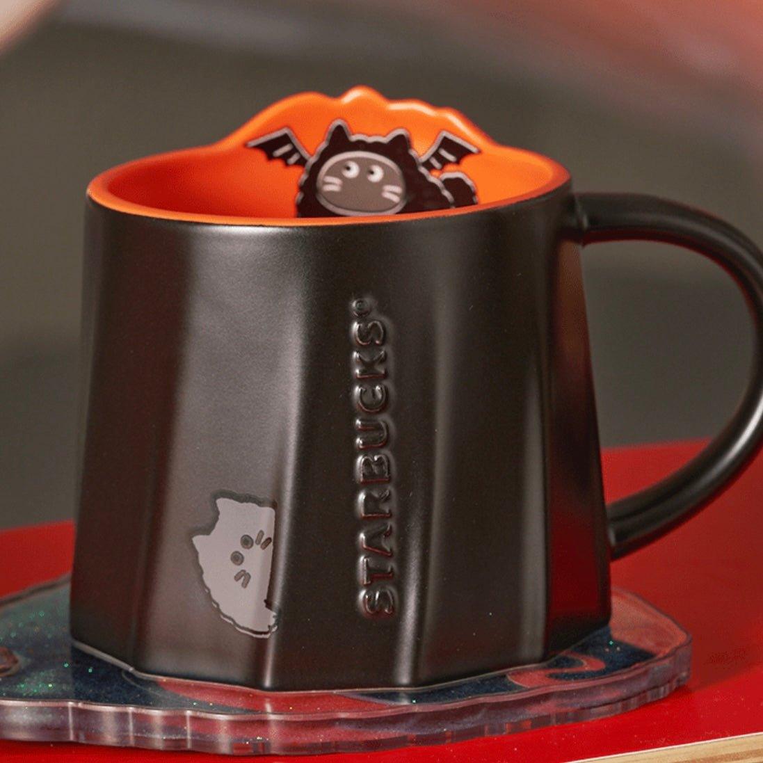 Starbucks 430ml/15oz Little Devil Ceramic Cup with Coaster - Ann Ann Starbucks