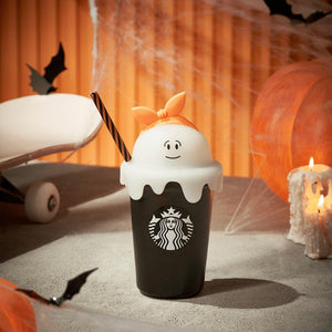 Starbucks 473ml/16oz Ceramic Cup with Luminous Lid Straw Cup - Ann Ann Starbucks