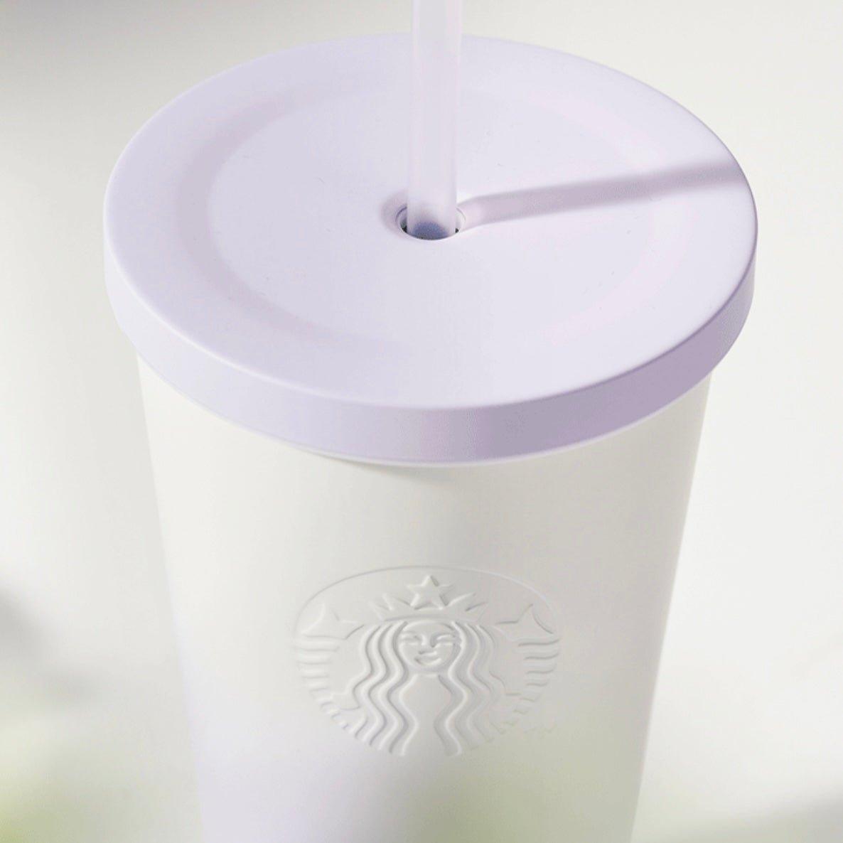 Starbucks 550ml/19oz Metallic Purple Stainless Steel Straw Cup - Ann Ann Starbucks