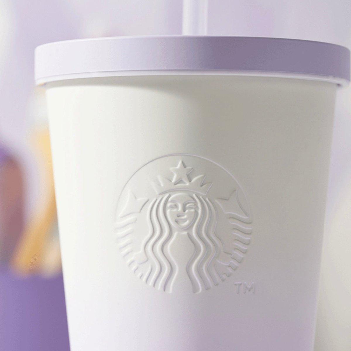 Starbucks 550ml/19oz Metallic Purple Stainless Steel Straw Cup - Ann Ann Starbucks