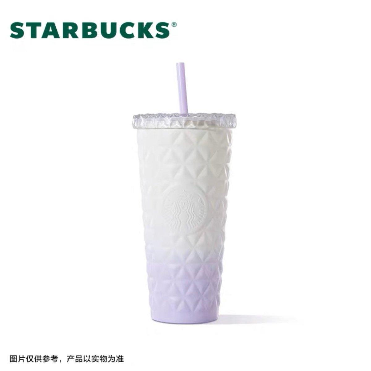 Starbucks 591ml/20oz Gradient Purple Jewelled Straw Cup - Ann Ann Starbucks