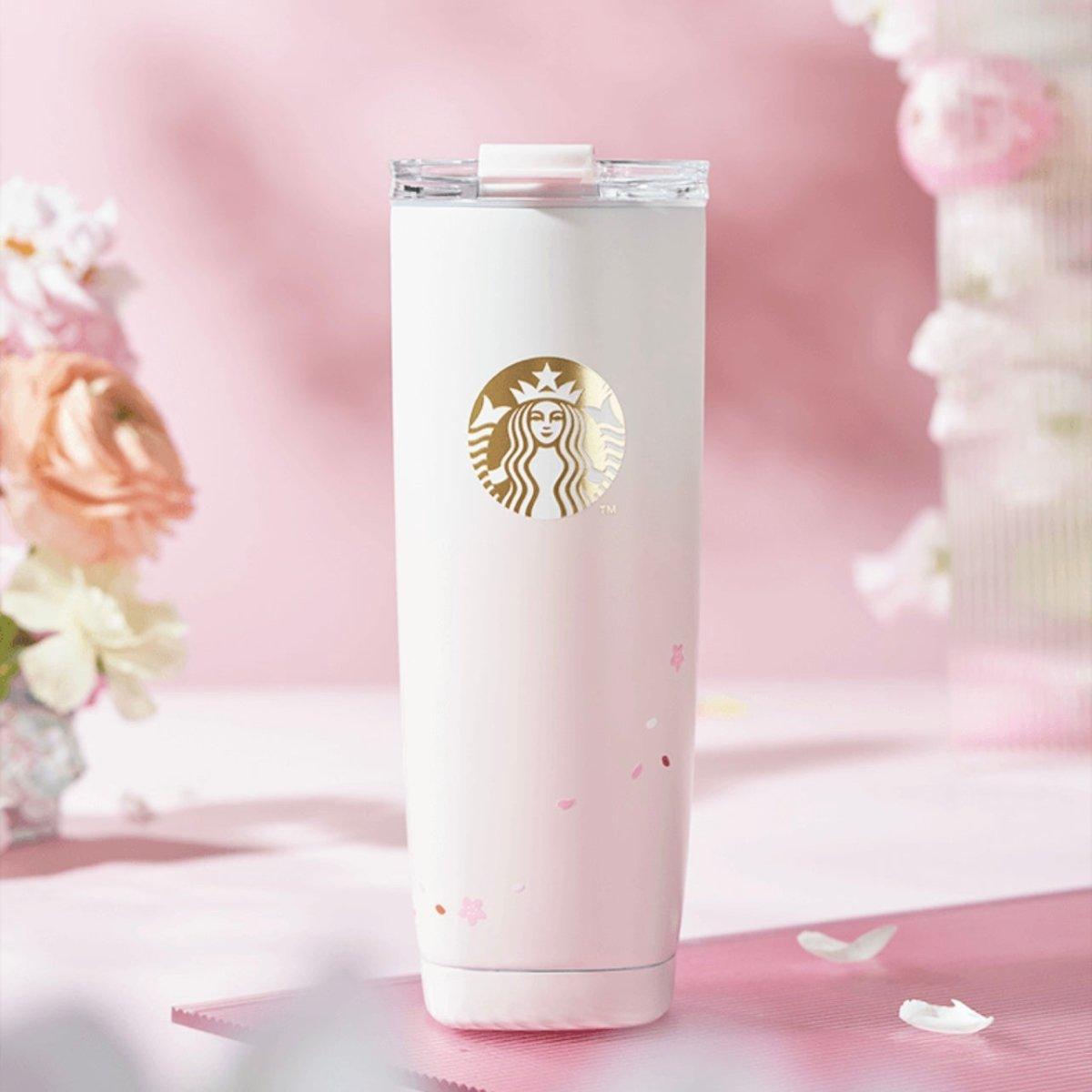 Starbucks 620ml/21oz Gradient Pink Blossom Stainless Steel Bottle - Ann Ann Starbucks